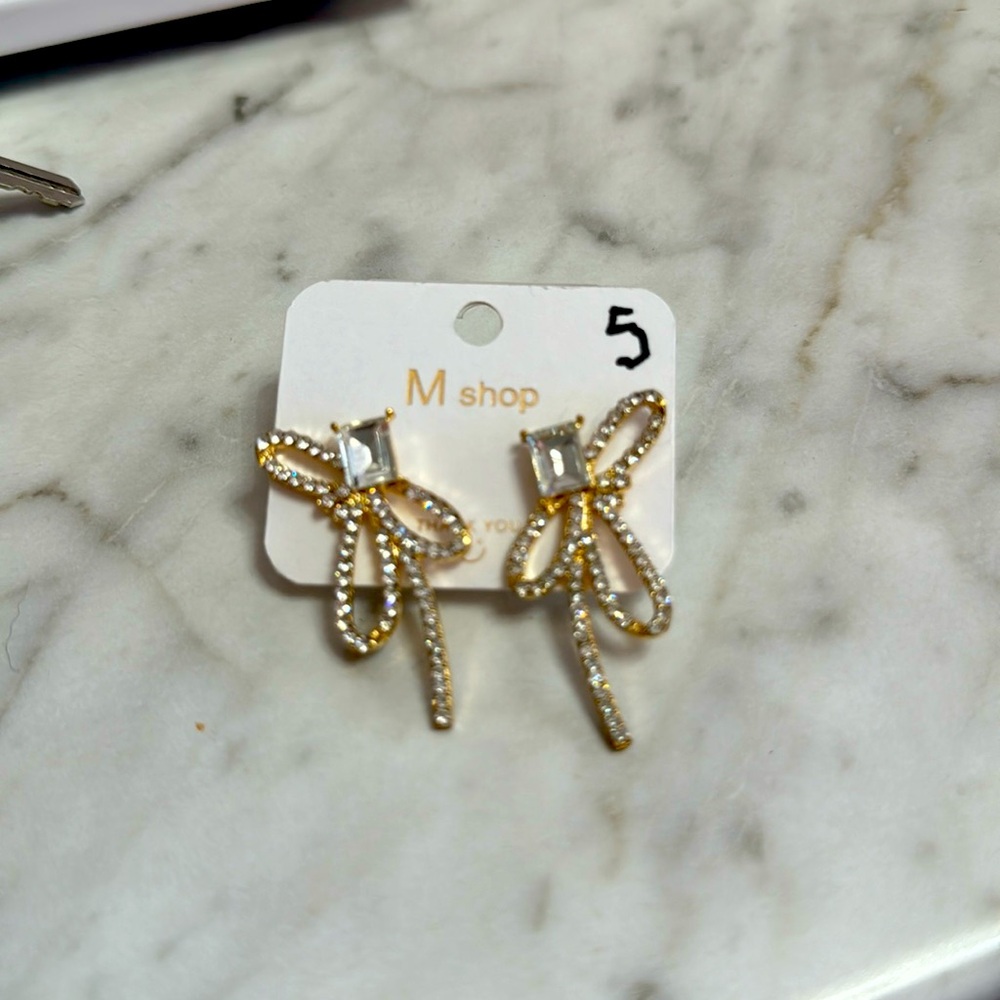 Rhinestone earrings